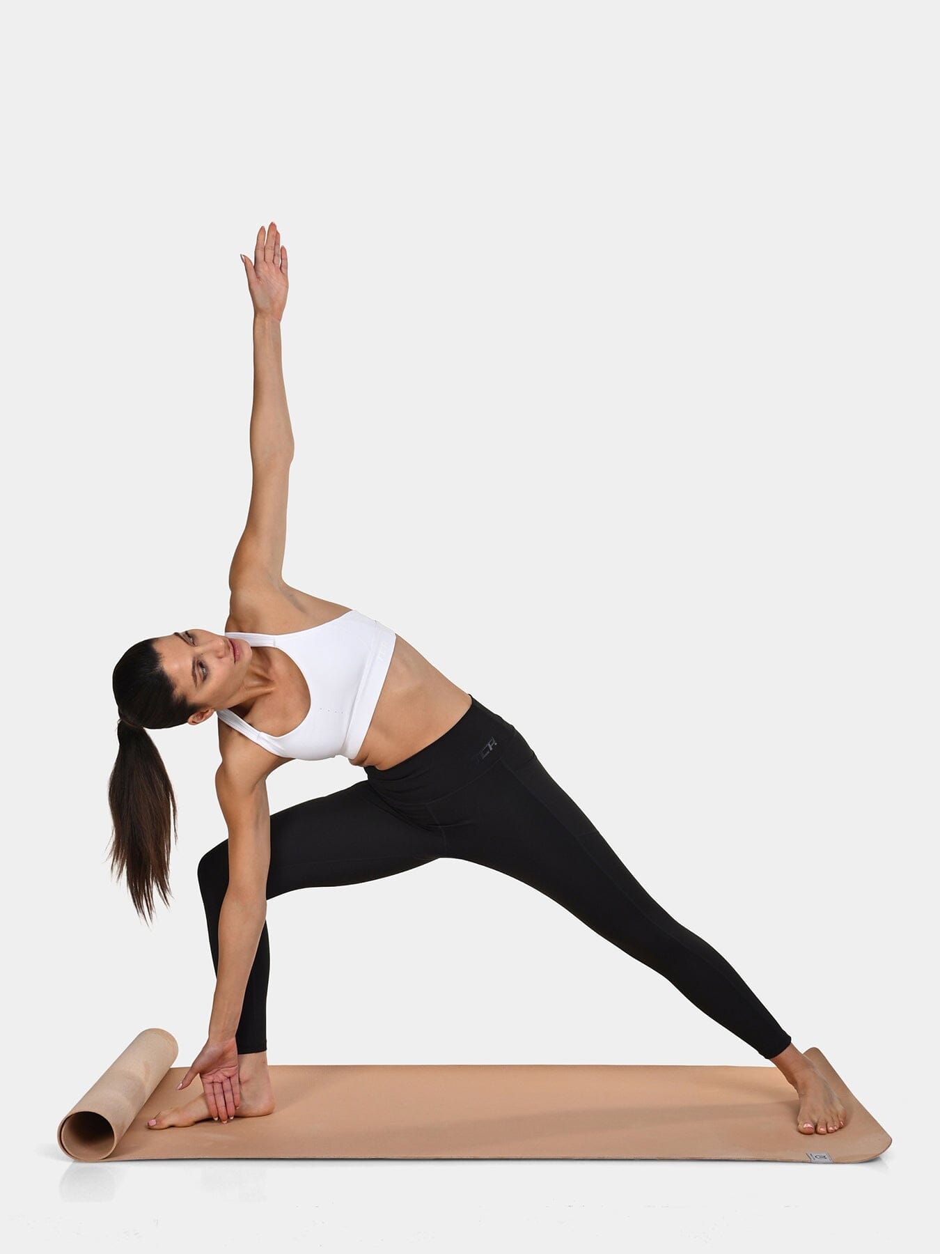 TCA Women's High Waisted 7/8 Leggings – Tummy Control Buttery Soft Leggings with 2 Open Side Pockets for Running, Gym, and Workout