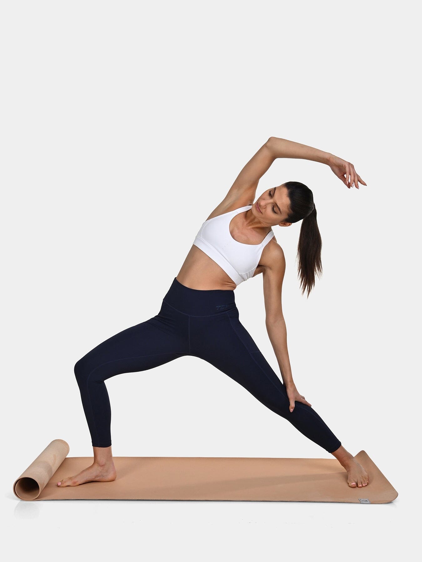 TCA Women's High Waisted 7/8 Leggings ā Tummy Control Buttery Soft Leggings with 2 Open Side Pockets for Running, Gym, and Workout