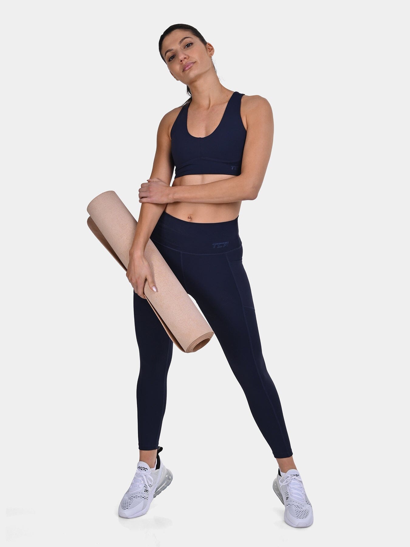 TCA Racerback Sports Bra for Women – Seamless Wireless Bra with Removable Pads for Yoga, Pilates & Low-Impact Training