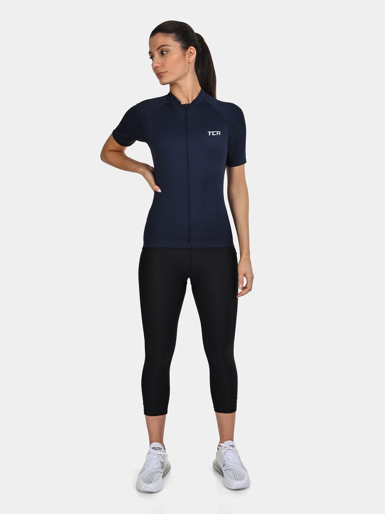 TCA Women's All-Day Cycling Jersey ā Lightweight Short Sleeve Bike Shirt - Athletic Fit Bicycle Shirt with 3 Cycling Back Pockets