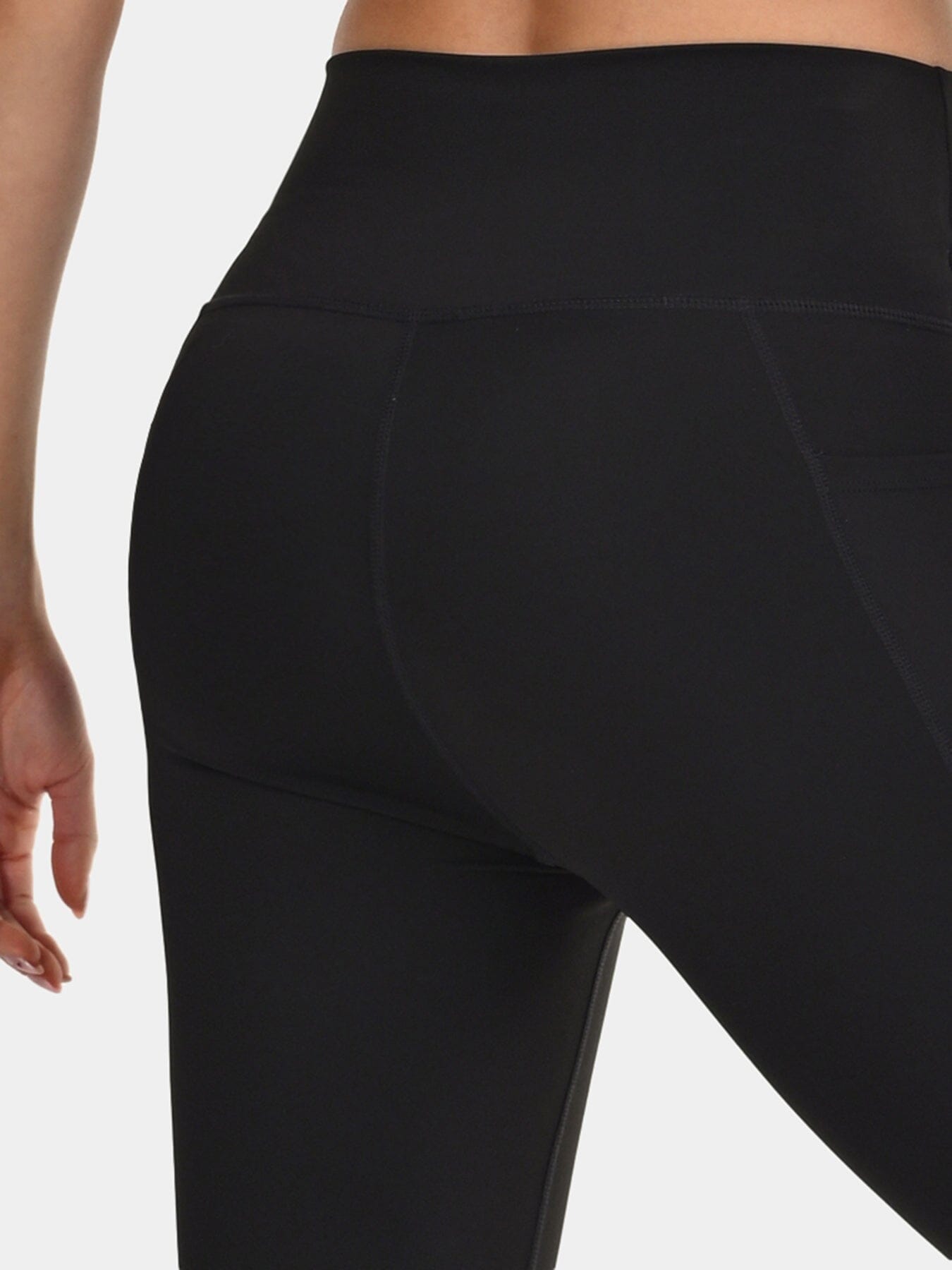 TCA Women's High Waisted 7/8 Leggings – Tummy Control Buttery Soft Leggings with 2 Open Side Pockets for Running, Gym, and Workout