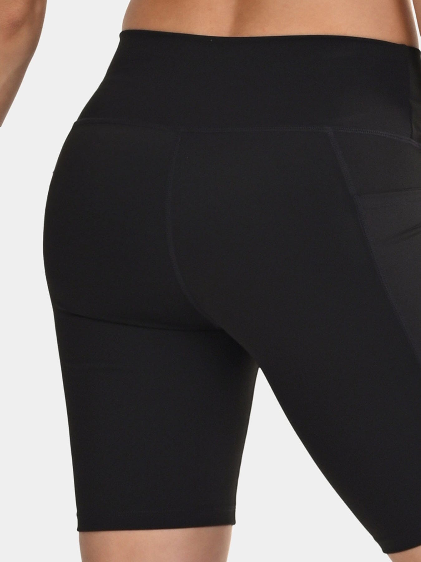 TCA Women's High Waisted Yoga Shorts – Tummy Control Buttery Soft Biker Shorts with 2 Open Side Pockets for Running, Gym, and Workout