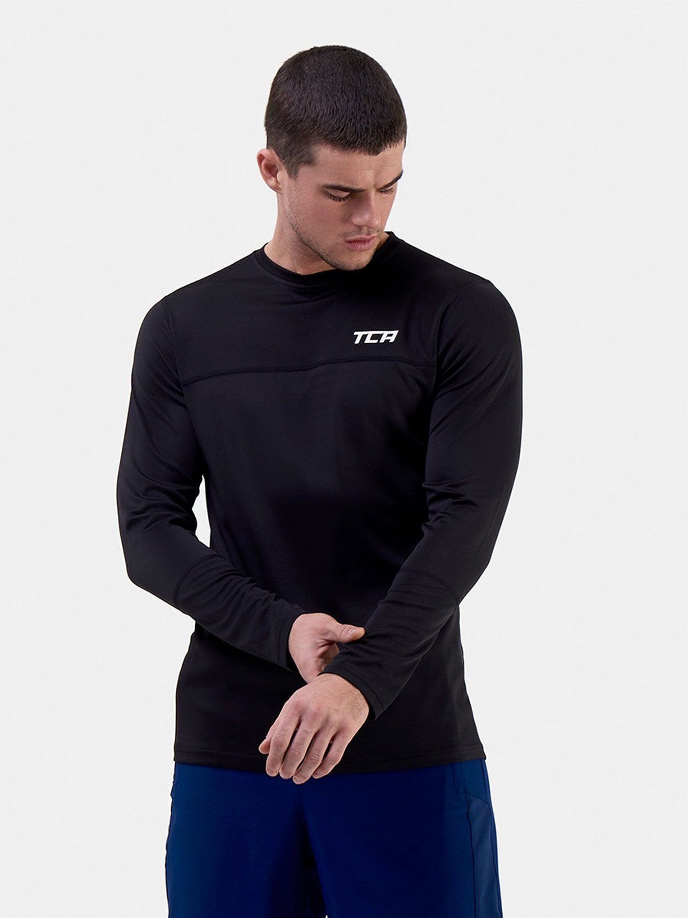 Men's Element Long Sleeve Running Crew Top