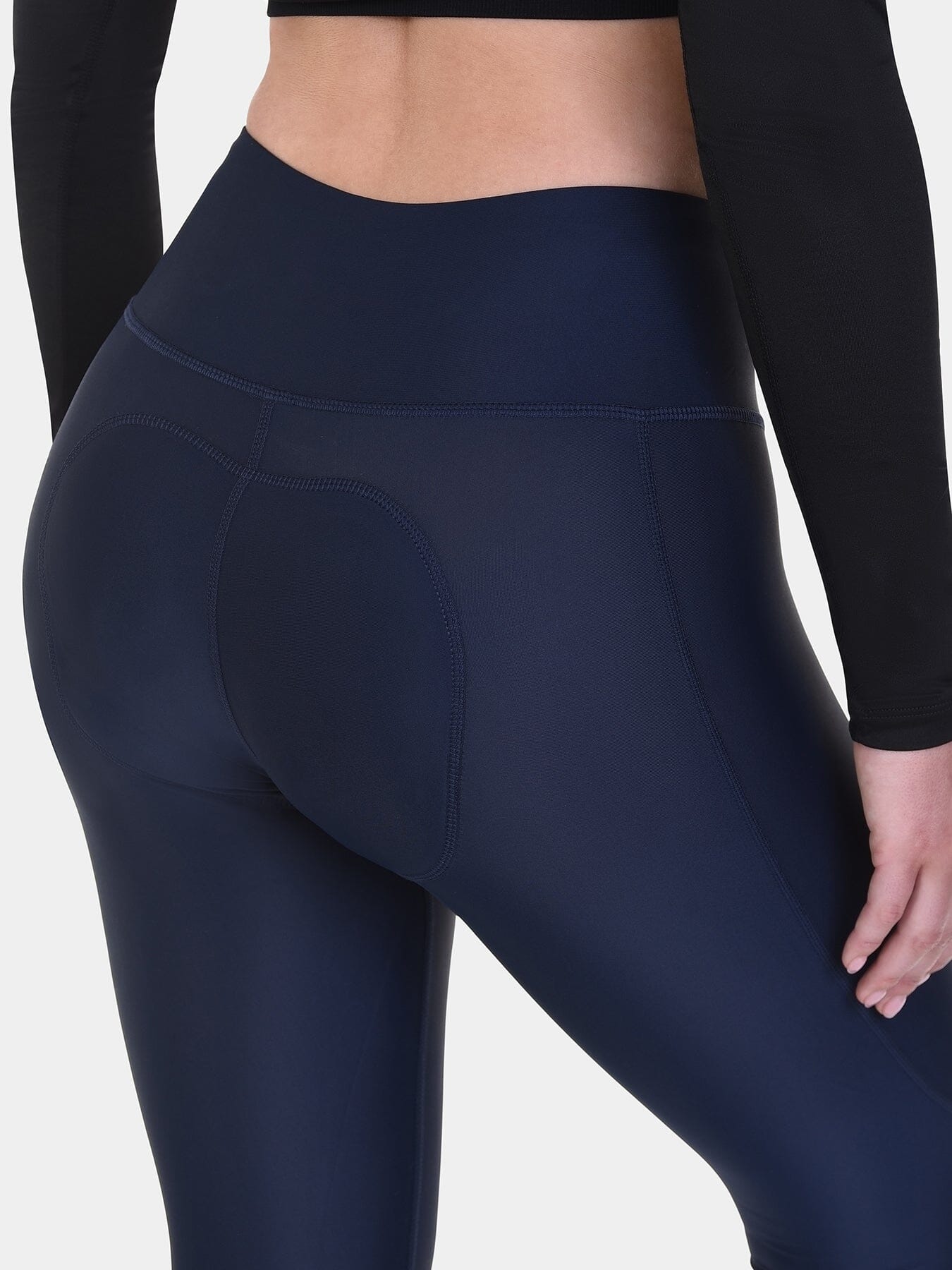 Padded Capri Cycling Leggings For Women With Reflective Strips & Side Pocket