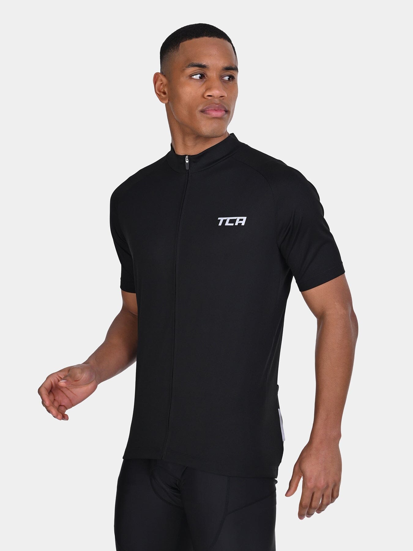 TCA Men's All-Day Cycling Jersey – Lightweight Short Sleeve Bike Shirt - Athletic Fit Bicycle Shirt with 3 Cycling Back Pockets