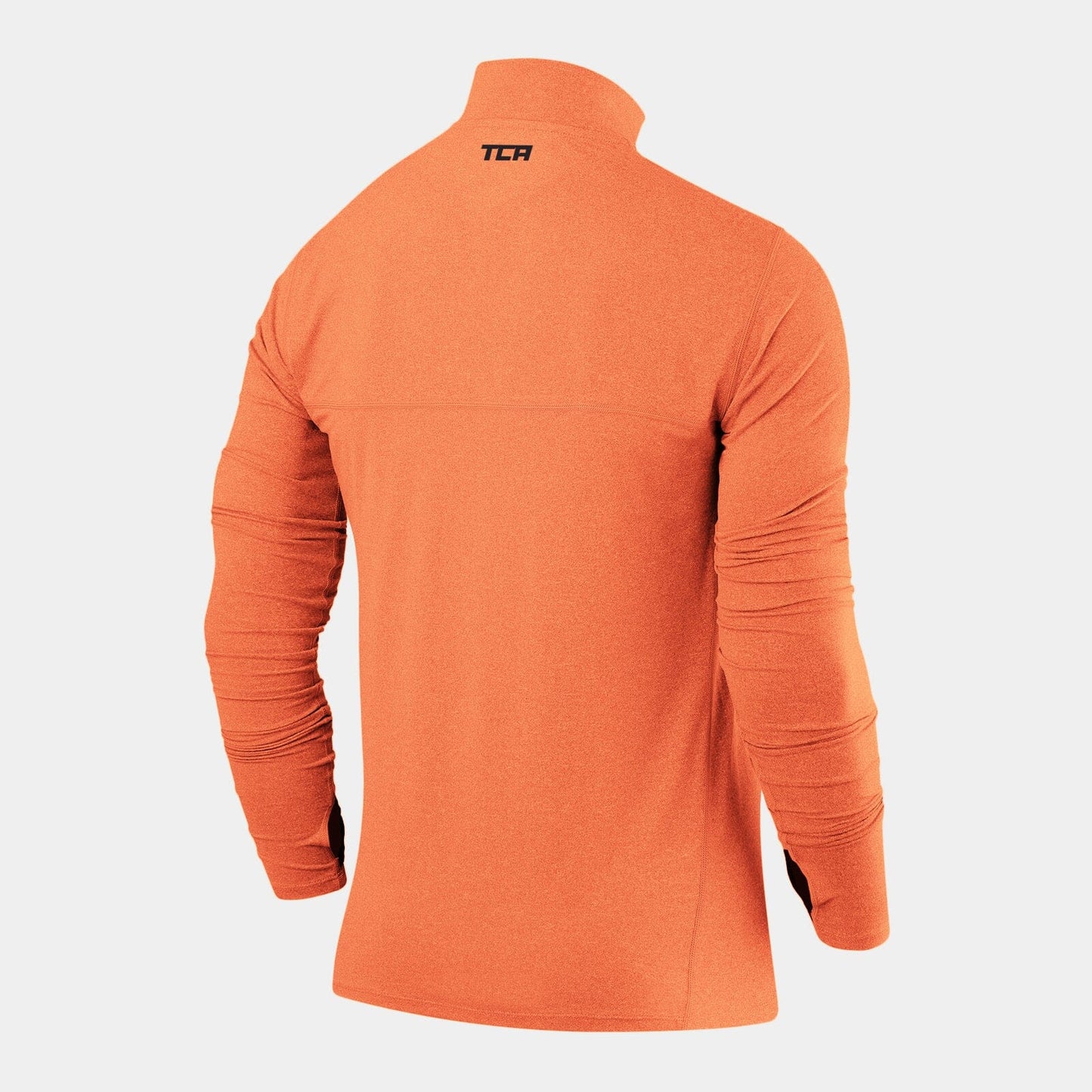 Fusion Half Zip Running Top For Men With Thumbholes & Chest Zip Pocket