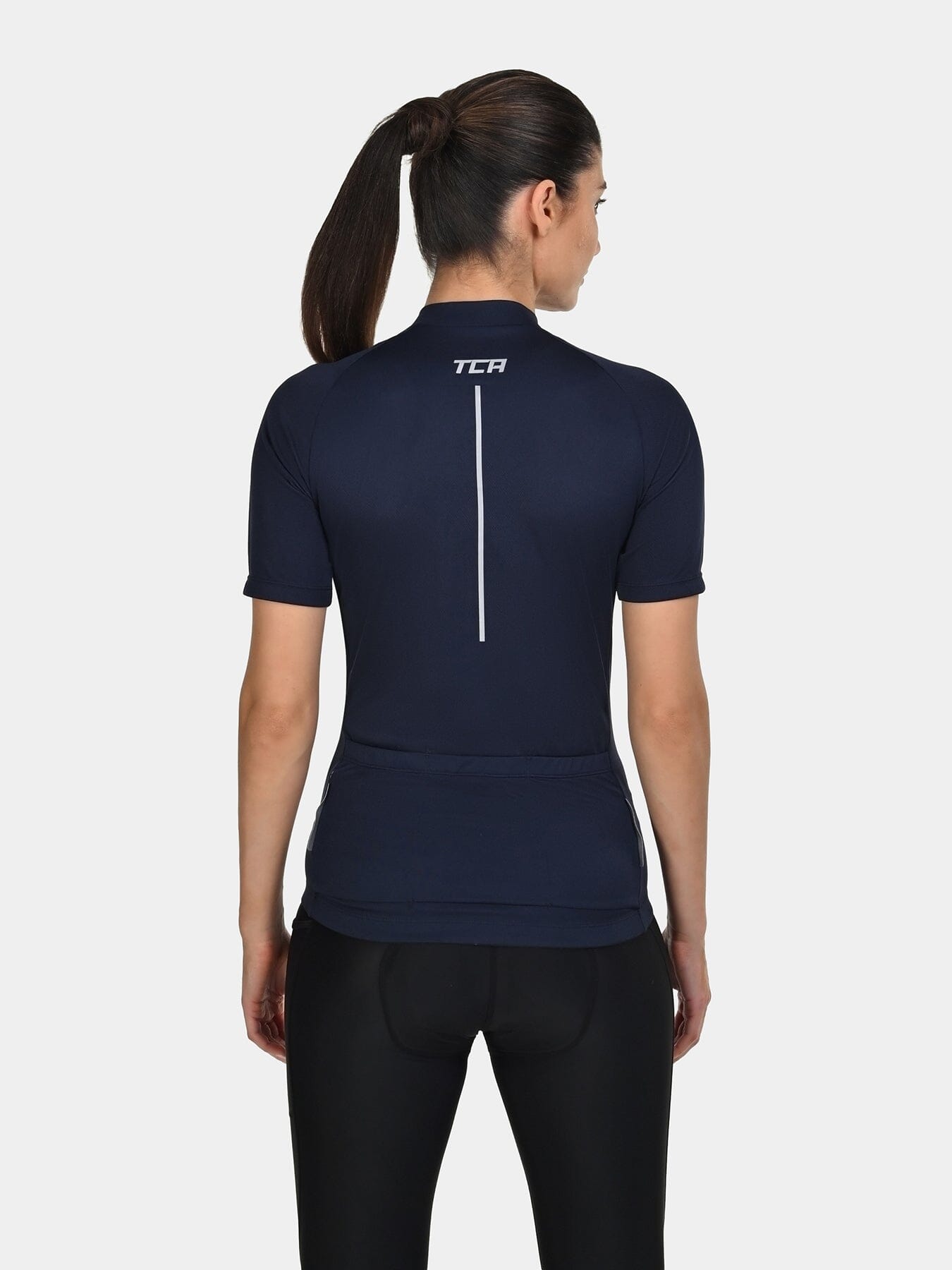 TCA Women's All-Day Cycling Jersey – Lightweight Short Sleeve Bike Shirt - Athletic Fit Bicycle Shirt with 3 Cycling Back Pockets