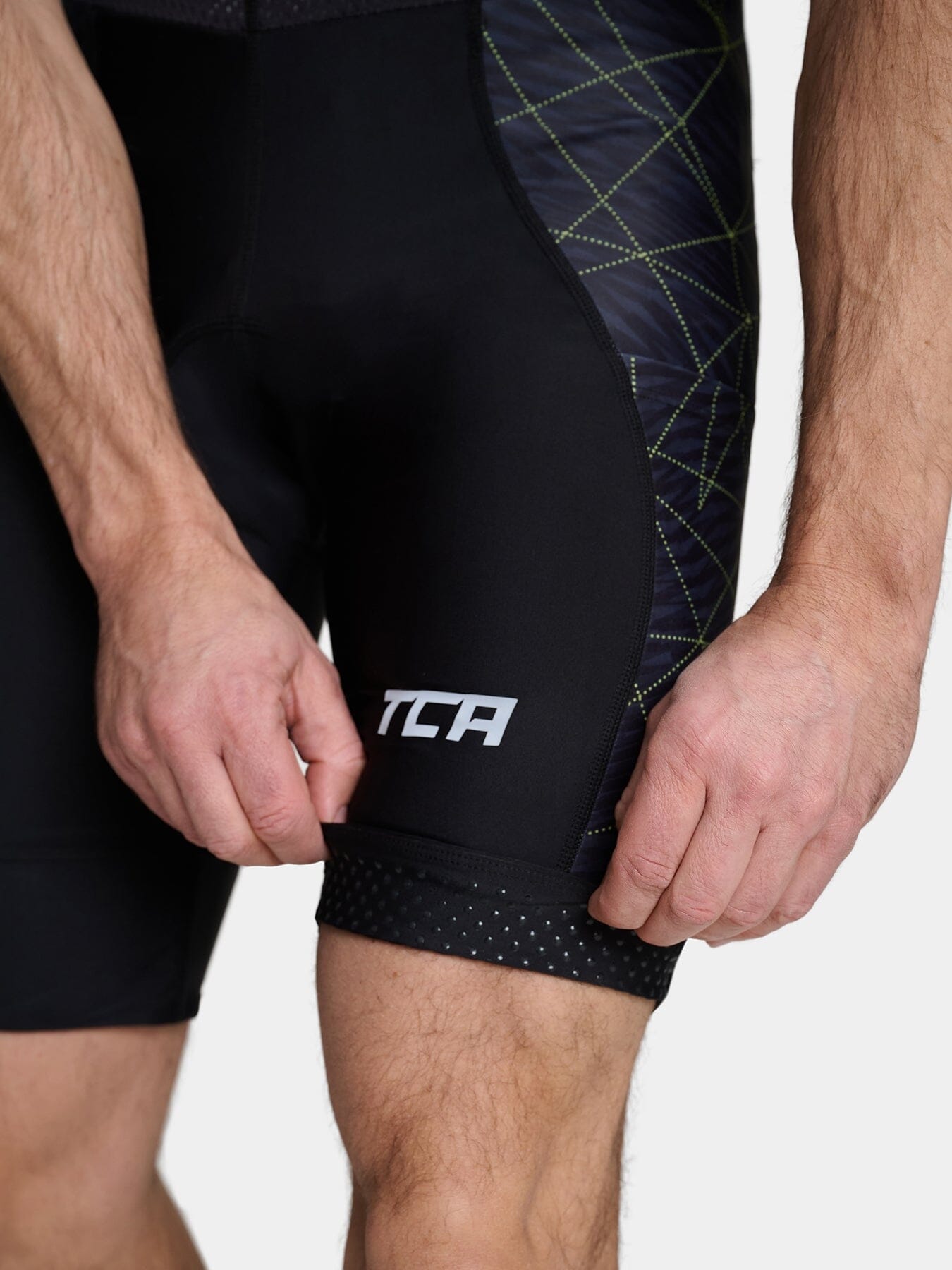 Padded Cycling Bib Shorts For Men With Side Pockets, Bib Straps and Anti-slip Leg Grippers