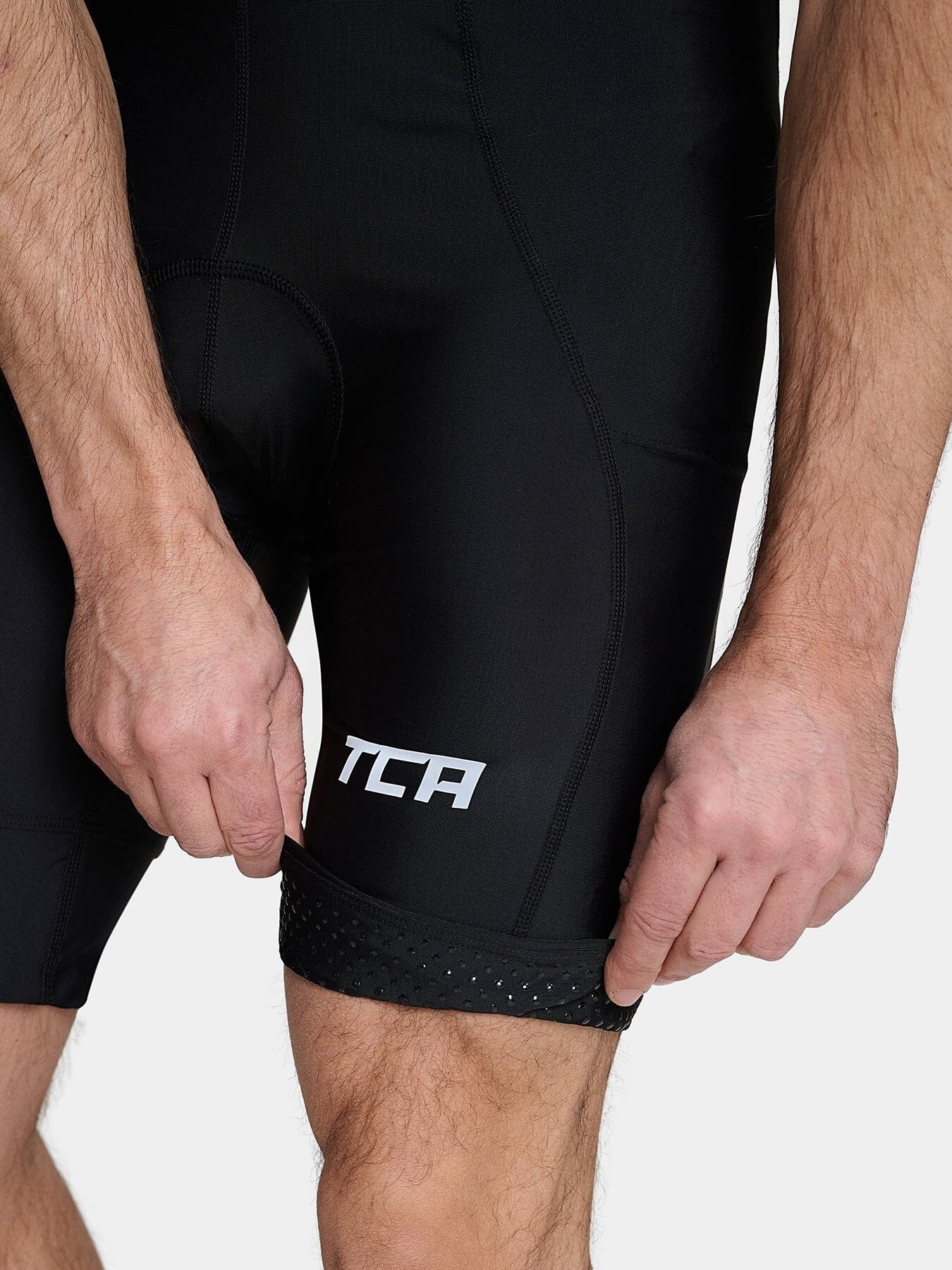 Padded Cycling Bib Shorts For Men With Side Pockets, Bib Straps and Anti-slip Leg Grippers