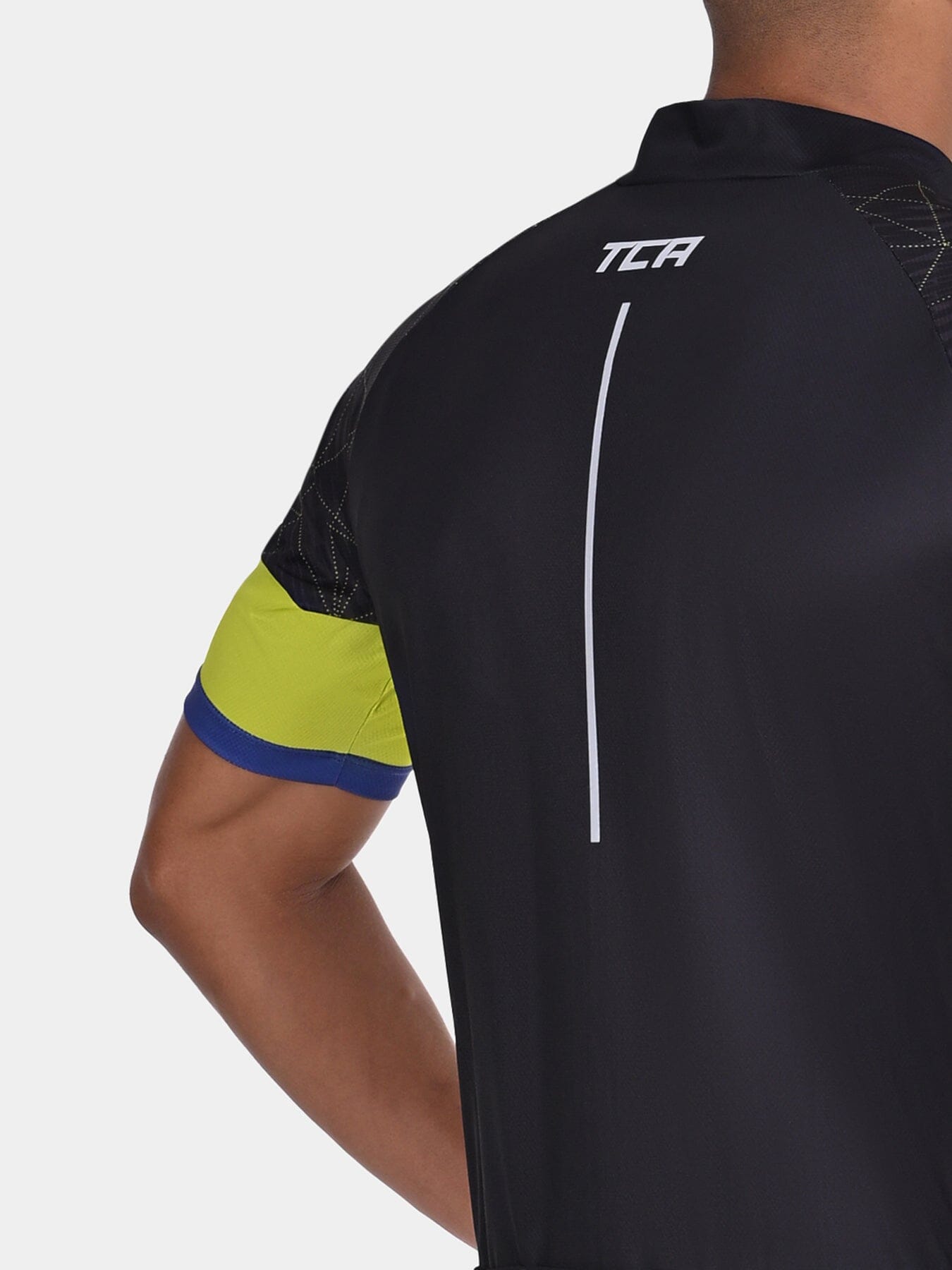 TCA Men's All-Day Cycling Jersey – Lightweight Short Sleeve Bike Shirt - Athletic Fit Bicycle Shirt with 3 Cycling Back Pockets