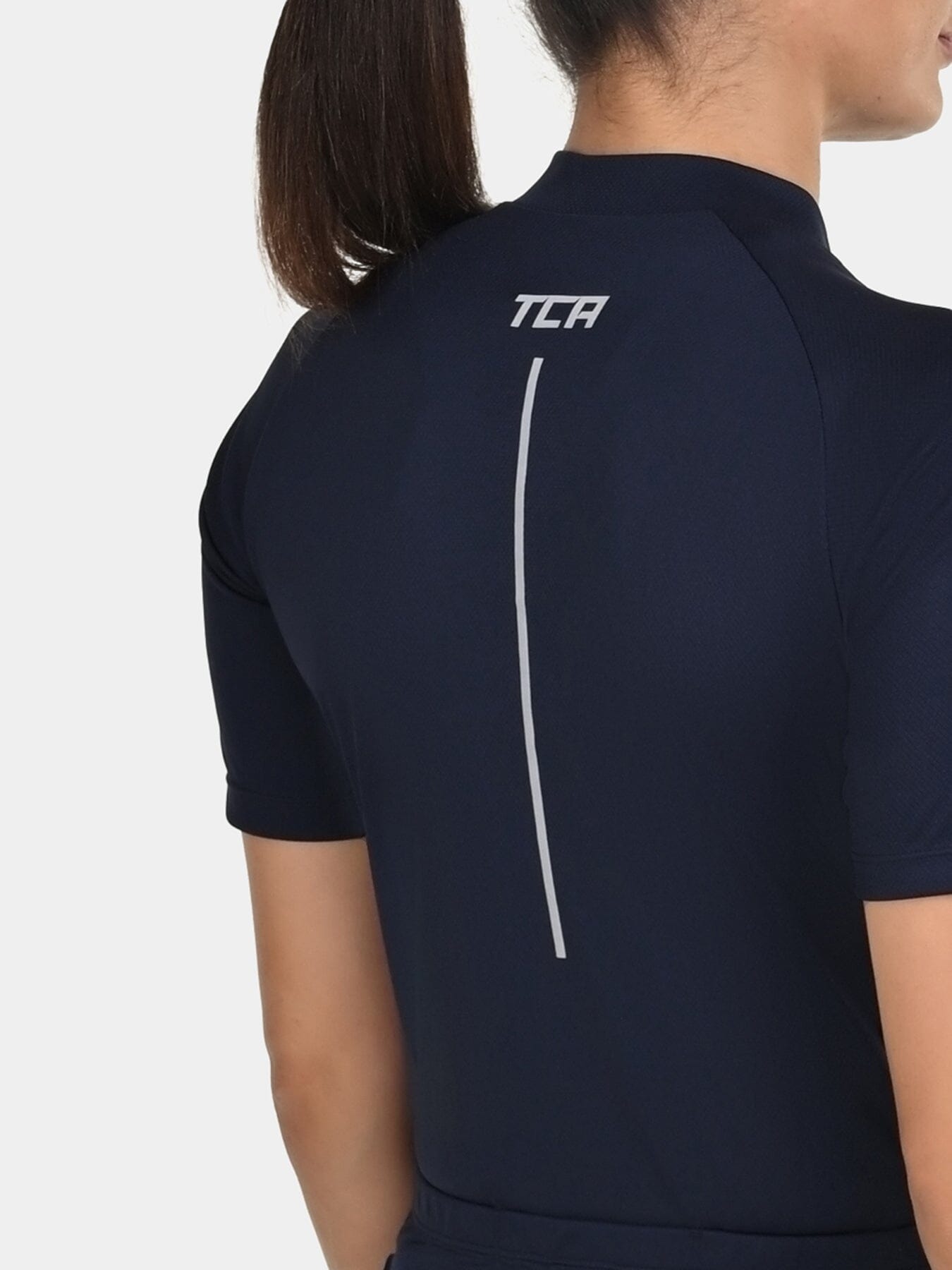 TCA Women's All-Day Cycling Jersey – Lightweight Short Sleeve Bike Shirt - Athletic Fit Bicycle Shirt with 3 Cycling Back Pockets