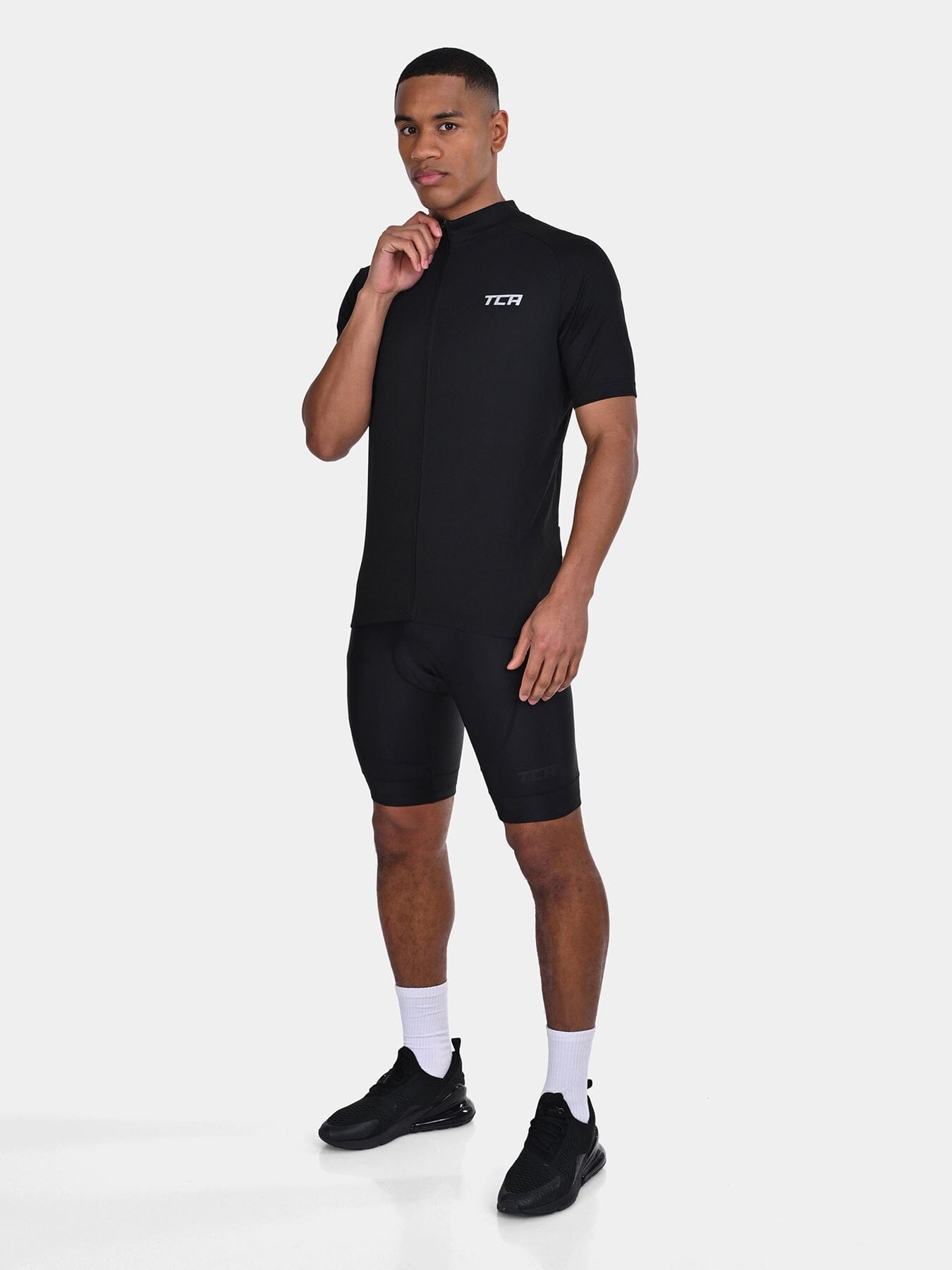 TCA Men's All-Day Cycling Jersey – Lightweight Short Sleeve Bike Shirt - Athletic Fit Bicycle Shirt with 3 Cycling Back Pockets