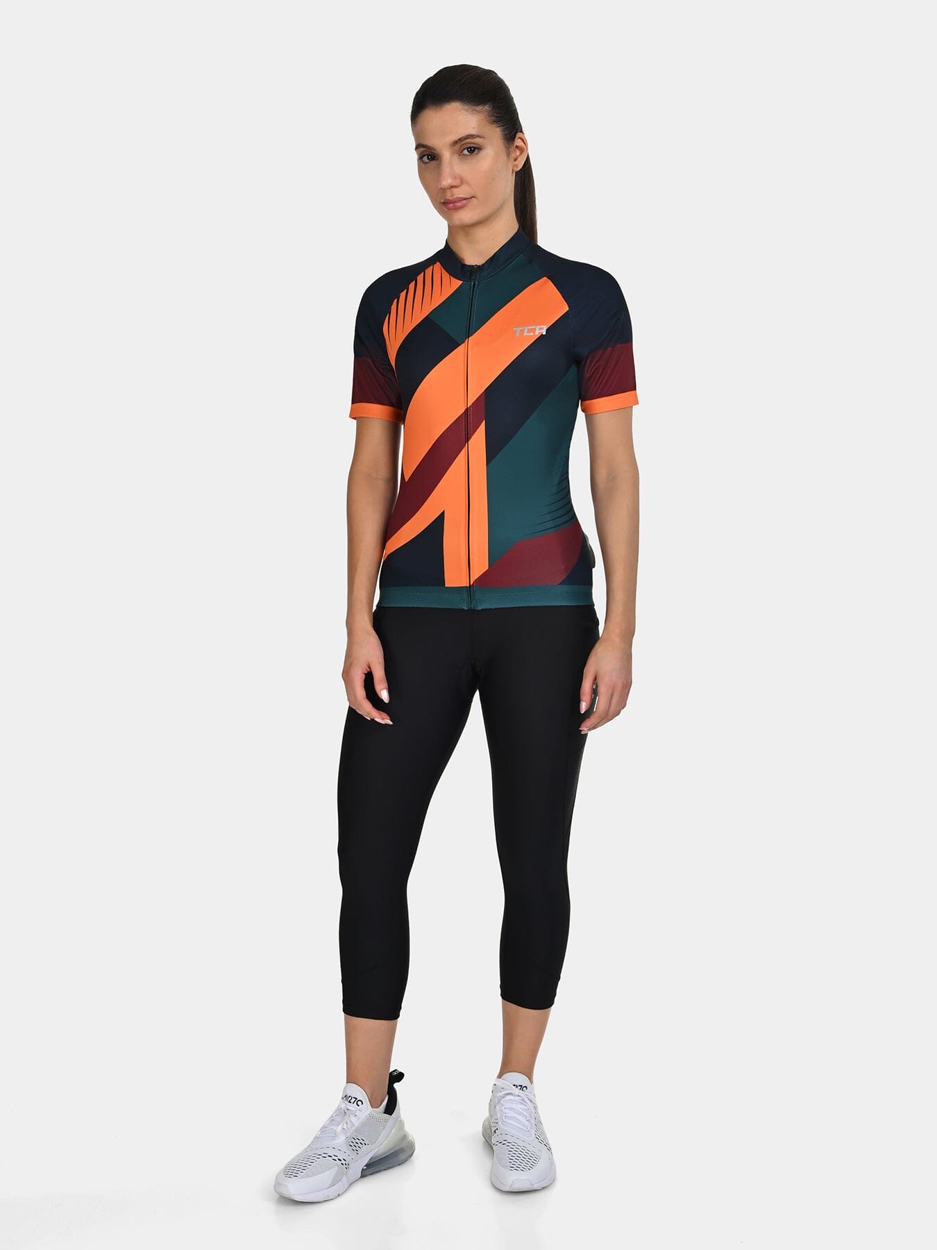 TCA Women's All-Day Cycling Jersey – Lightweight Short Sleeve Bike Shirt - Athletic Fit Bicycle Shirt with 3 Cycling Back Pockets