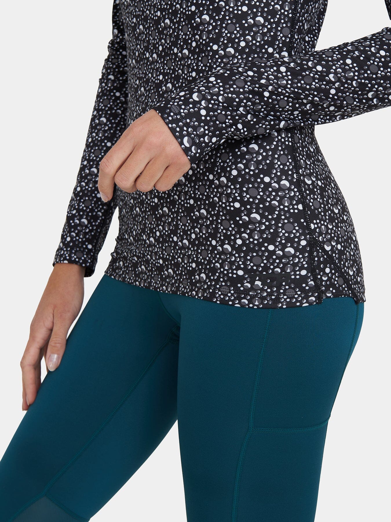 SuperThermal Long Sleeve Compression Base Layer Crew Neck Top for Women With Brushed Inner Fabric