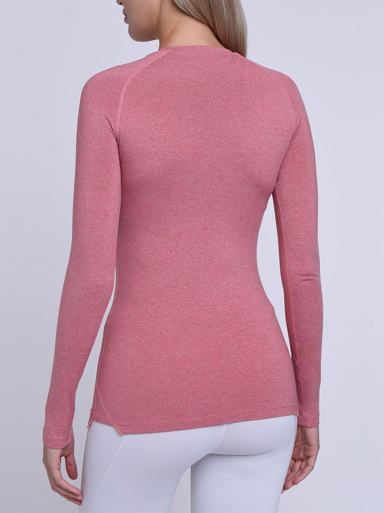 SuperThermal Long Sleeve Compression Base Layer Crew Neck Top for Women With Brushed Inner Fabric