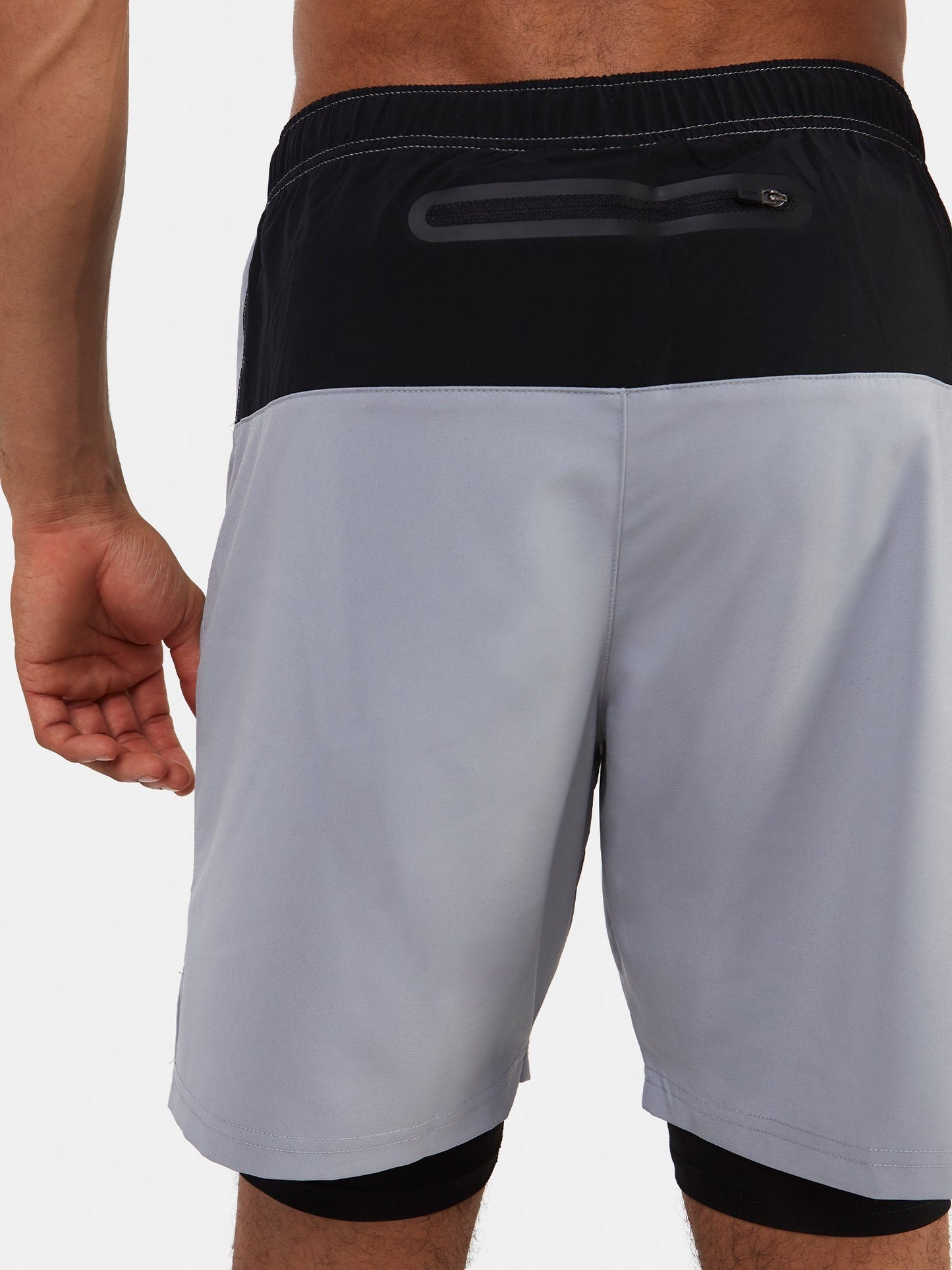 Ultra 2-in-1 Running Short For Men With Back Zip Pocket & Internal Compression Lining