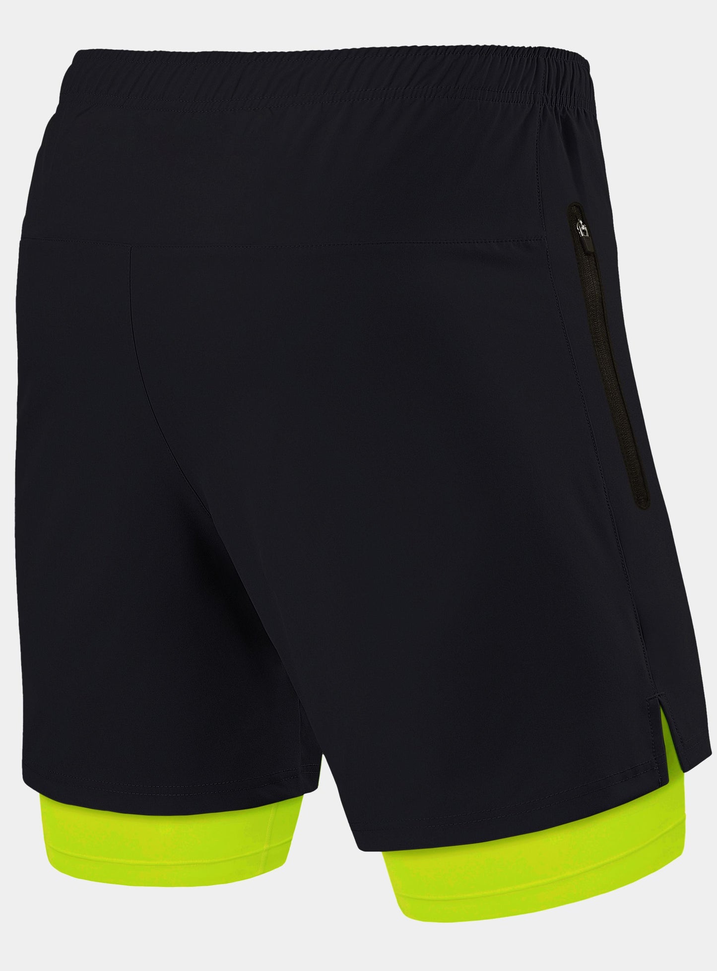 Ultra 2-in-1 Running Short For Men With Side Zip Pockets & Internal Compression Lining