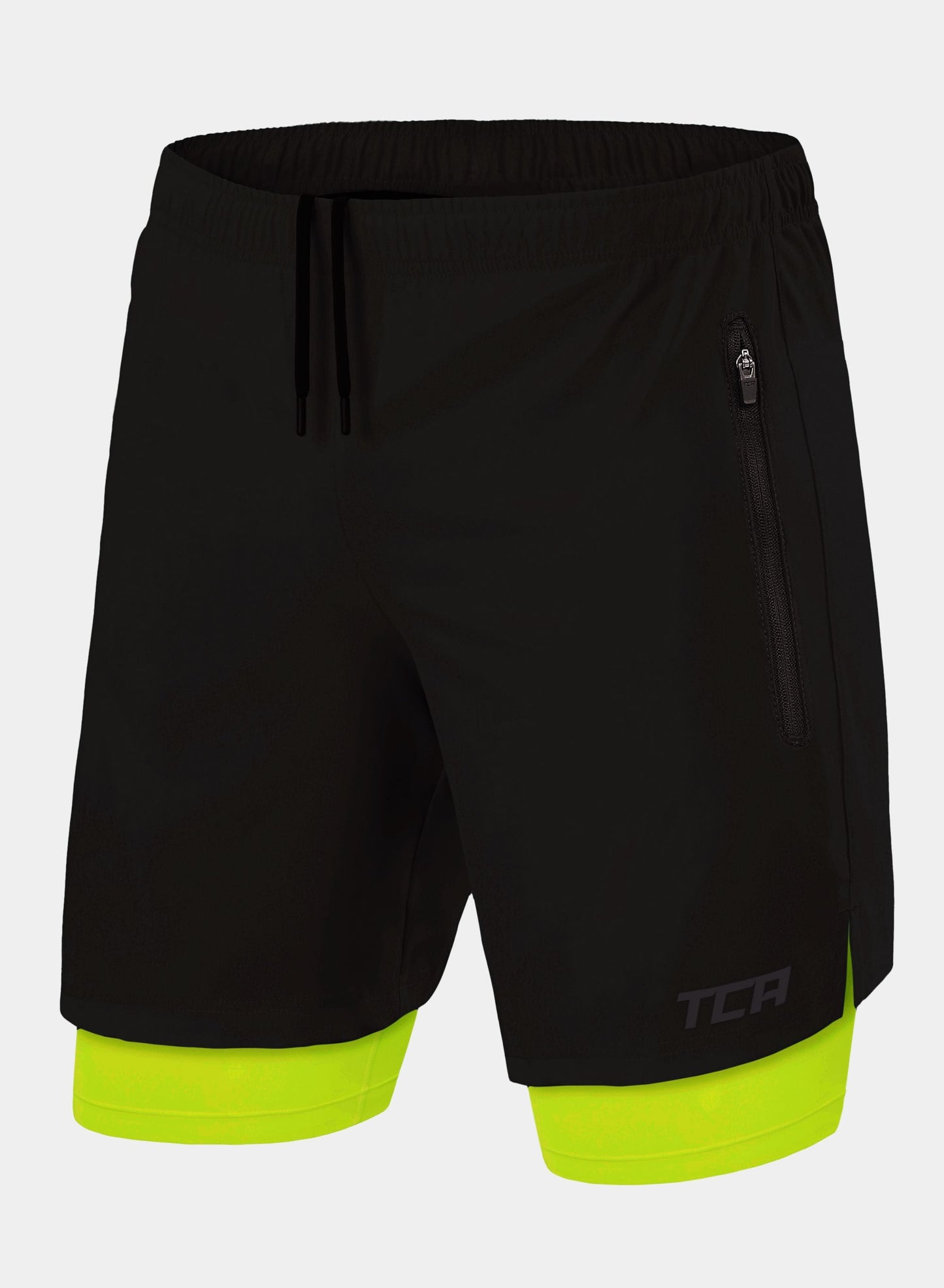 Ultra 2-in-1 Running Short For Men With Side Zip Pockets & Internal Compression Lining