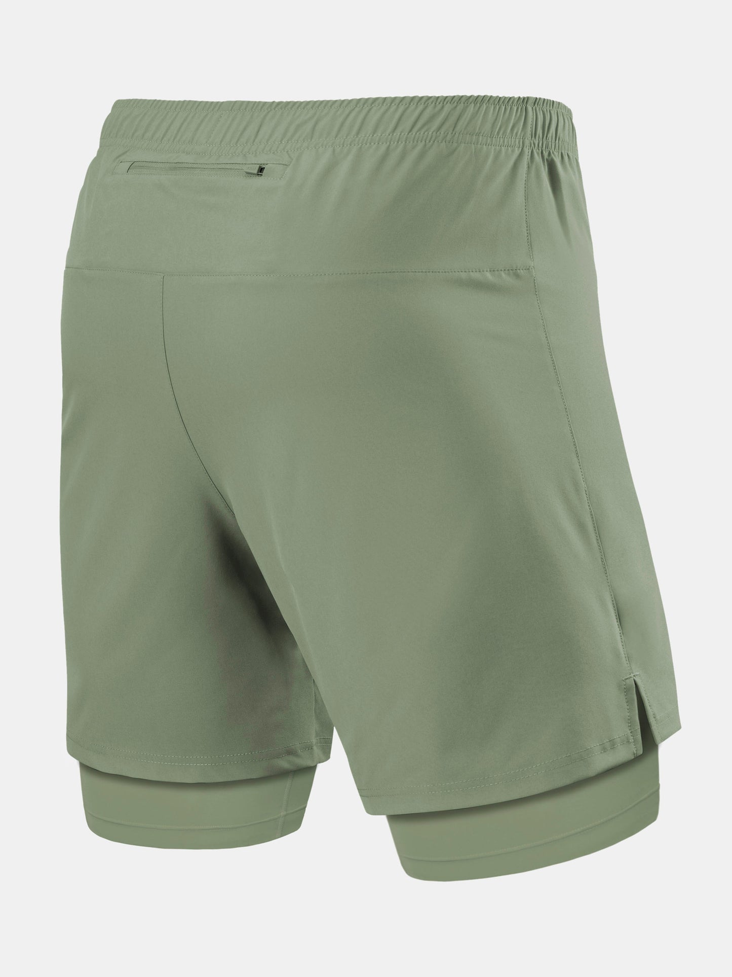 Ultra 2-in-1 Running Short For Men With Back Zip Pocket & Internal Compression Lining