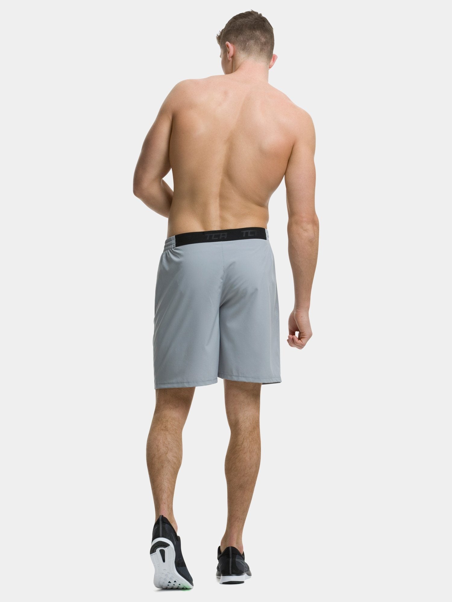 Cool Grey / Black Elite Tech Short - Back